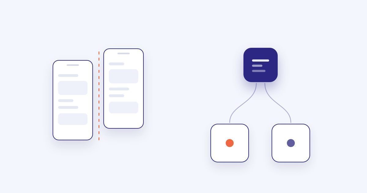 native vs crossplatform mobile app dev icons